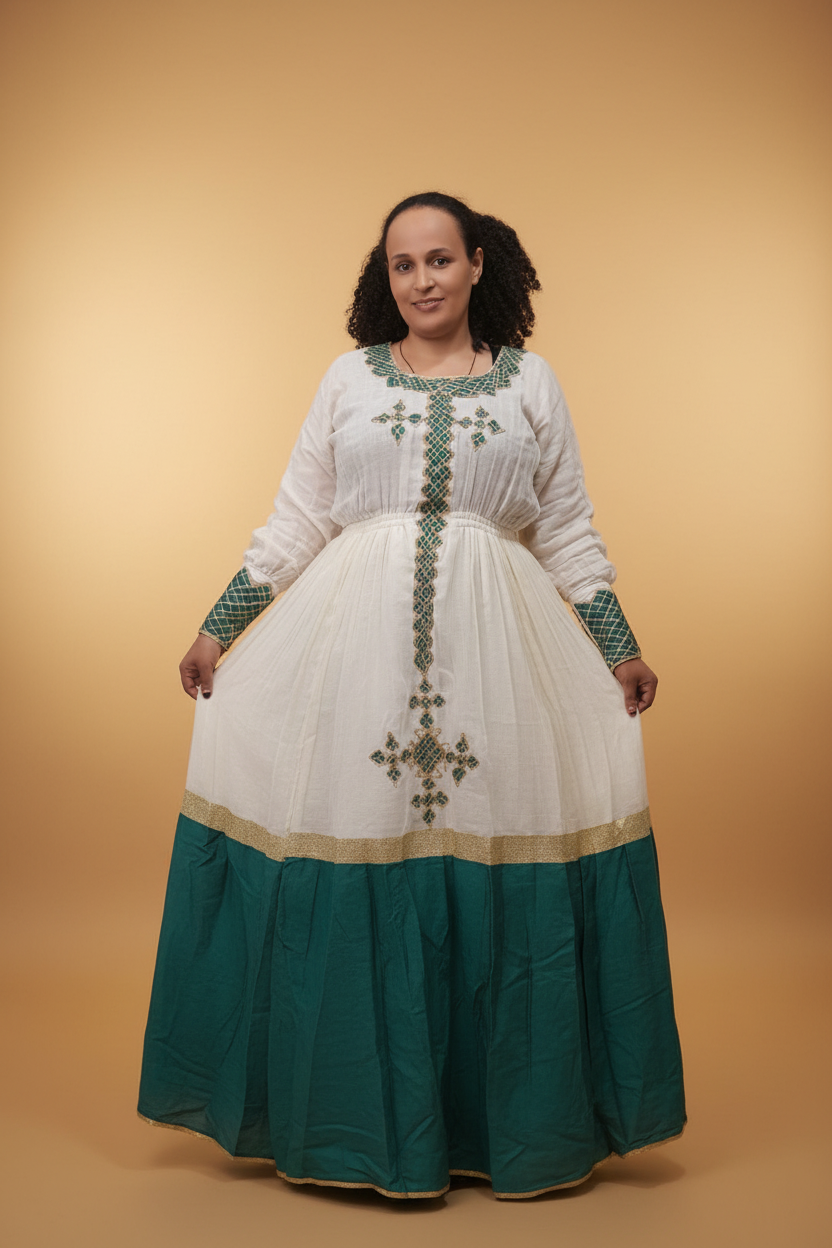 የአበሻ ቀሚስ Habesha Dress