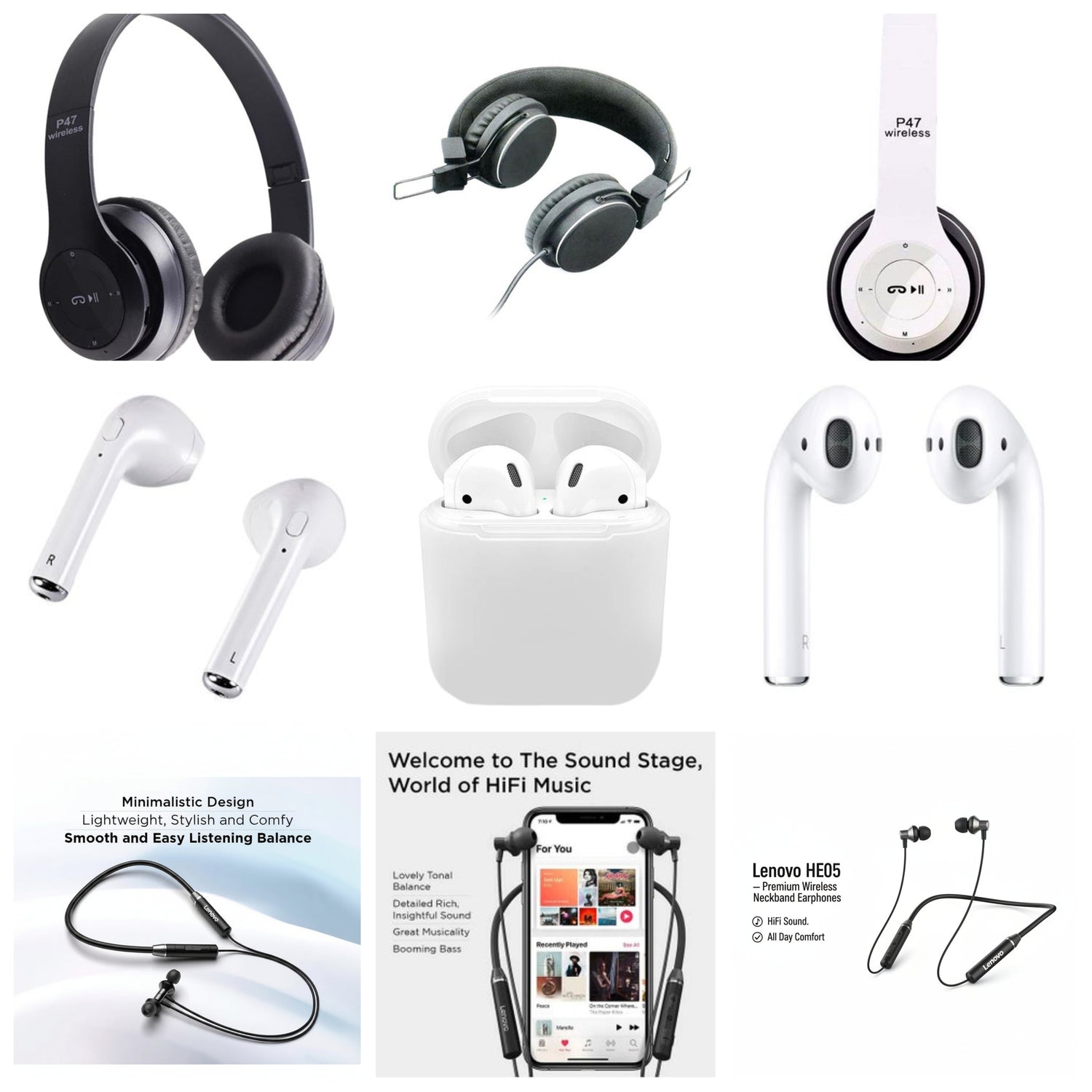 ኤርፎን እና እስፒከር Audio Speaker & Airphones