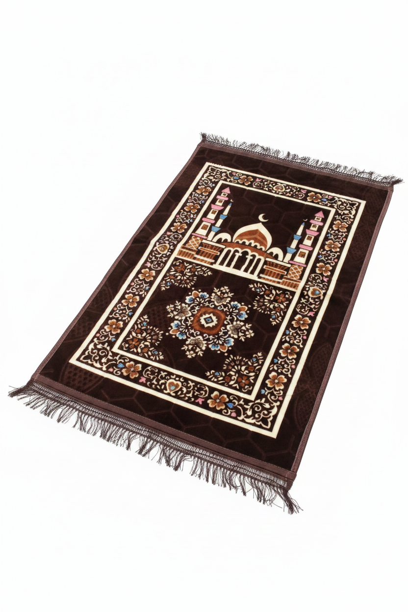 Brown Mosque Prayer Mat