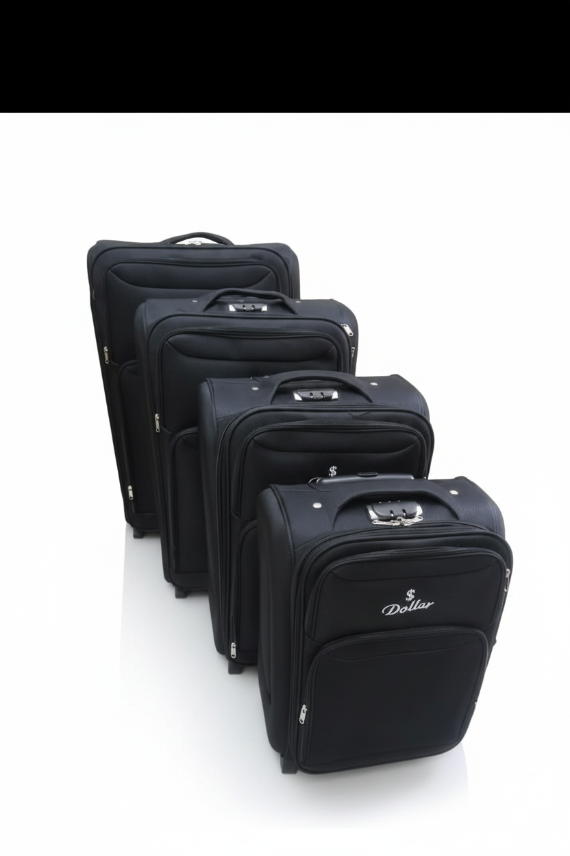 Dollar Luggage Set - Black Elegant