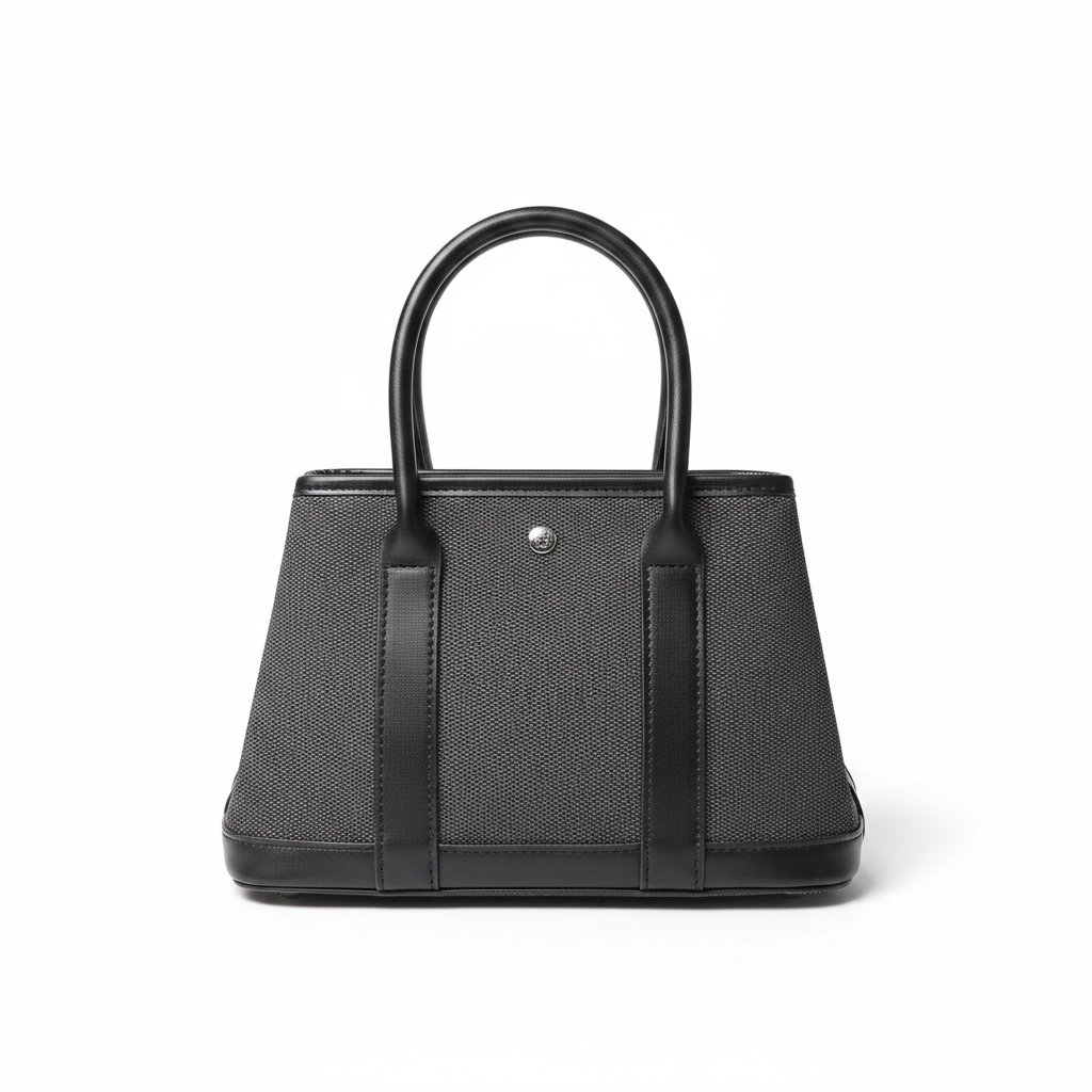 Grey Canvas Tote - Clean Background