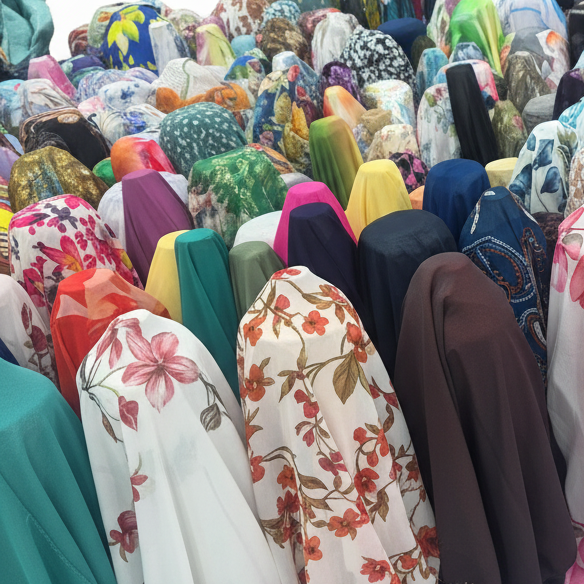 Printed Chiffon Fabric Rolls