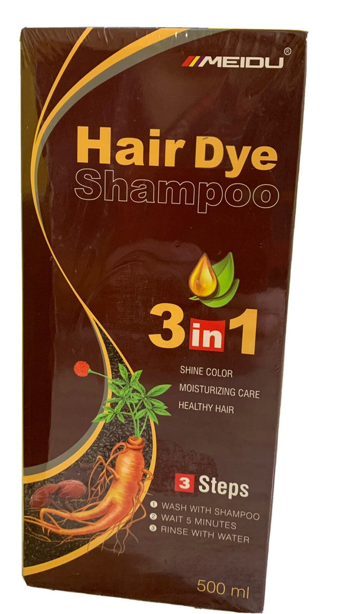 የፀጉር ቀለም መቀለምያ ሻምፖ - Hair Dye Shampoo 3-in-1 |
