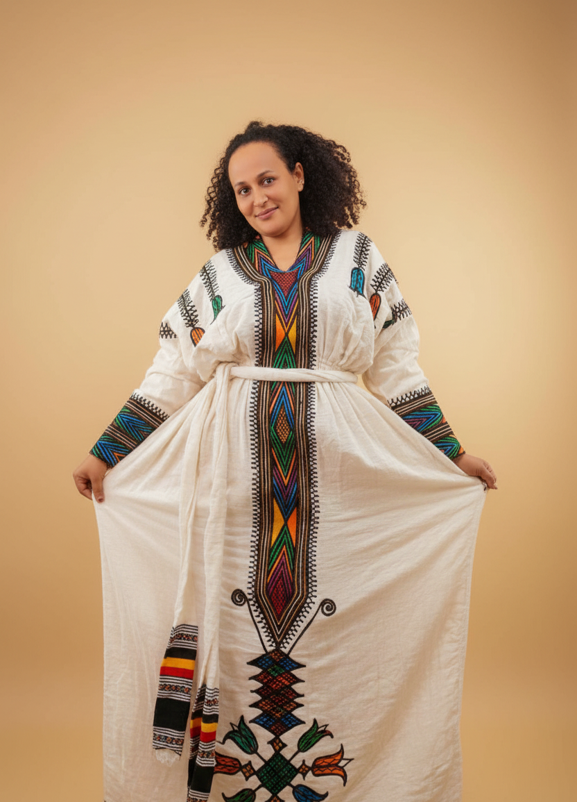 የአበሻ ቀሚስ Habesha Dress