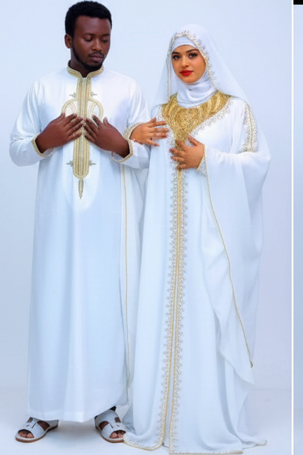 Traditional Islamic Wedding Couple Outfits